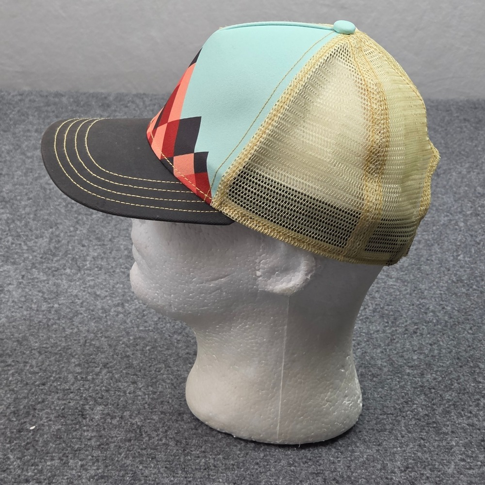 Pistil Trucker Hat Blue Wolf Mountain Graphic Festival Gorpcore Outdoors Cap